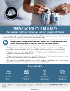 MLBF Maternity Management Program info sheet