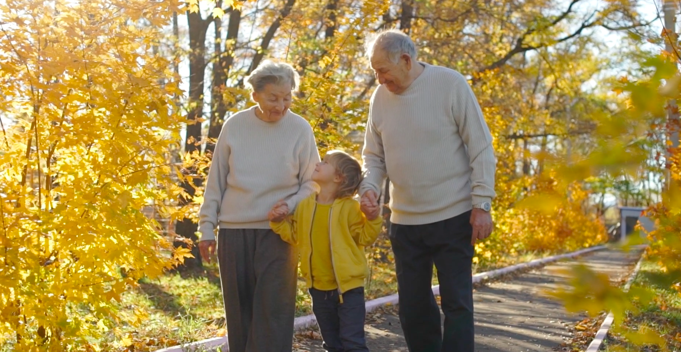 Adults with child stock image