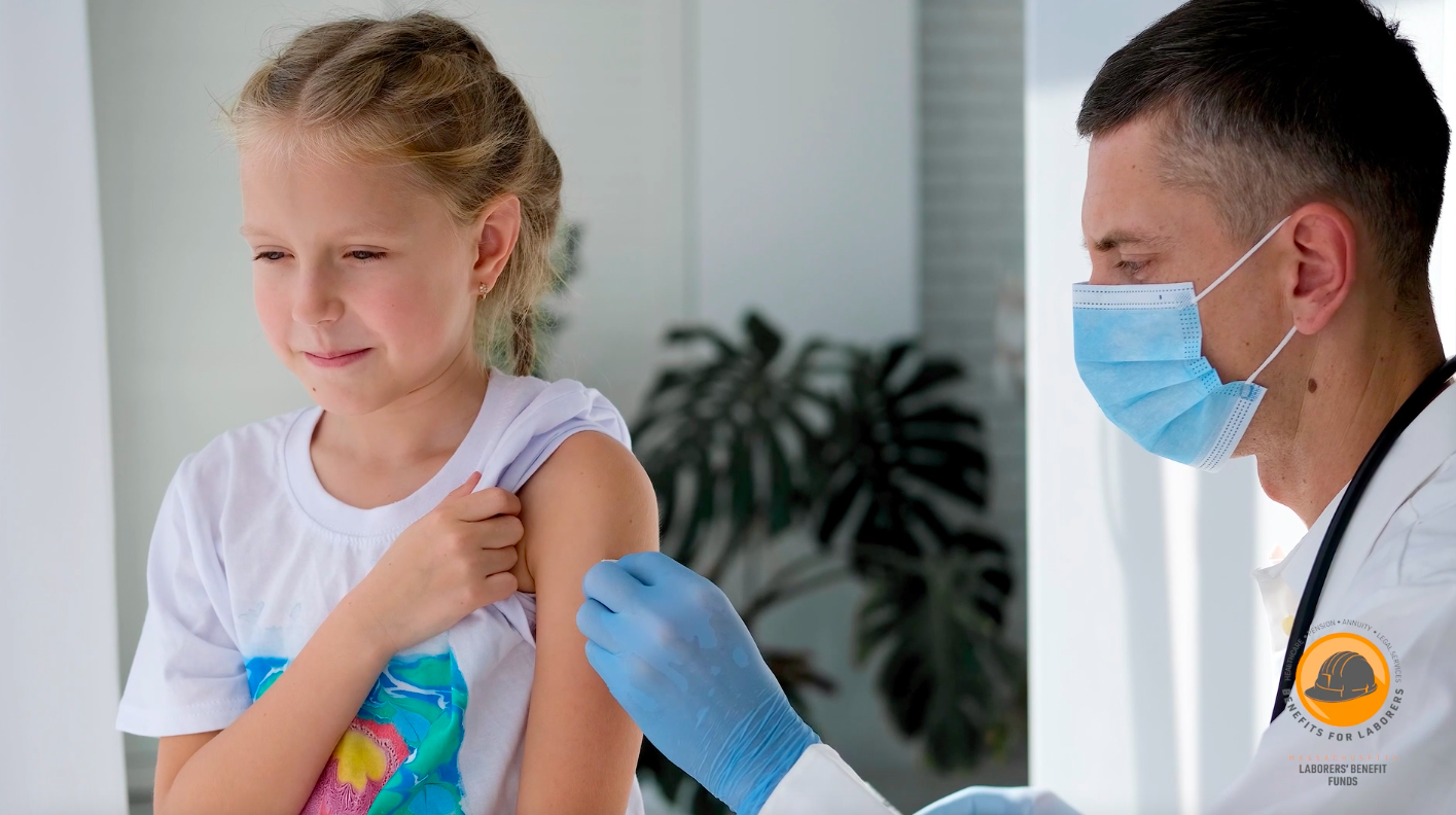 Nurse giving flu shot